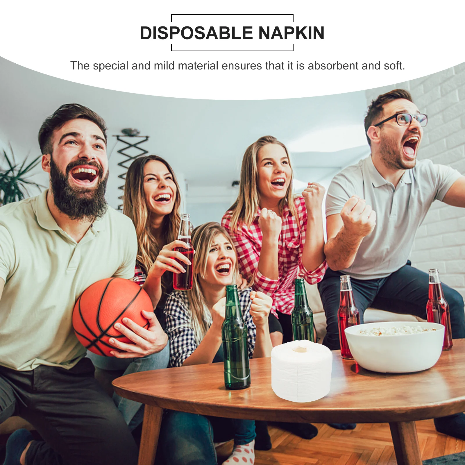 Cómoda toalla desechable para limpiar la cara, blanca, suave al tacto, absorbente, suave, amigable con la piel, toalla para lavar la cara, tejido Facial