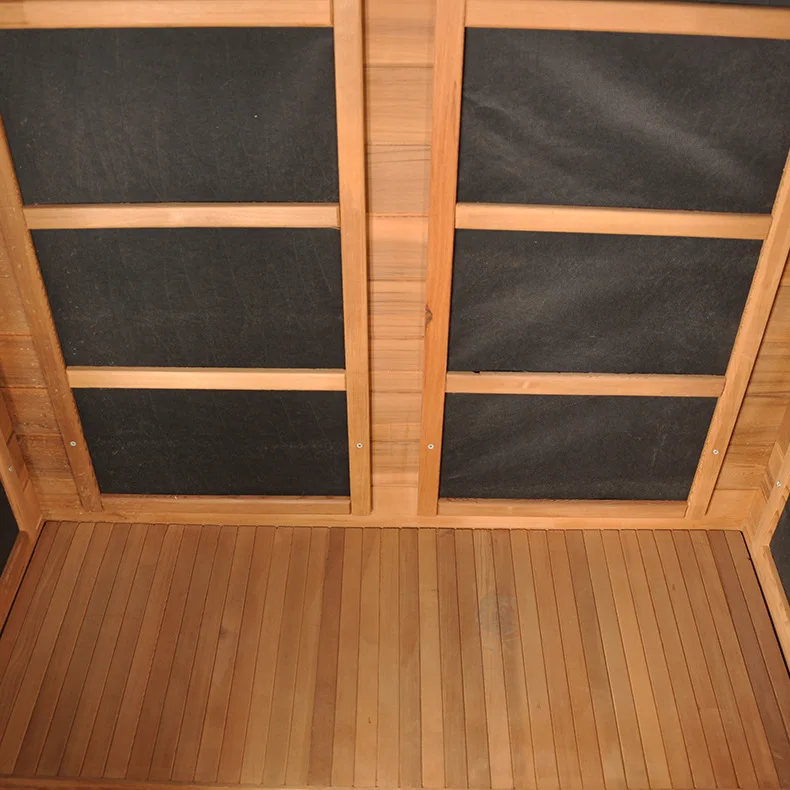 Red cedar carbon board room size 120 * 100 * 190cm sauna room movable sweat room