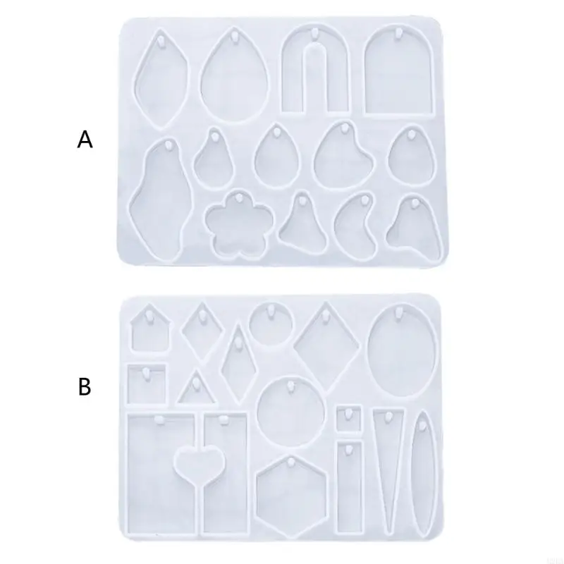 2025 New Multi-Shape Silicone Keychain Mold with Holes Silicone Material Hand-Making Tool