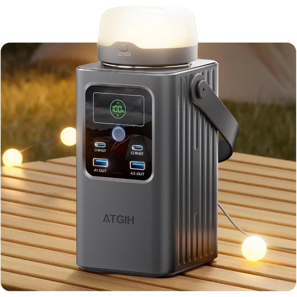 Centrale électrique portative de Camping 198.4Wh (62000mAh), batterie externe de charge rapide 100W de sécurité supérieure avec batterie LiFePO4, petit générateur