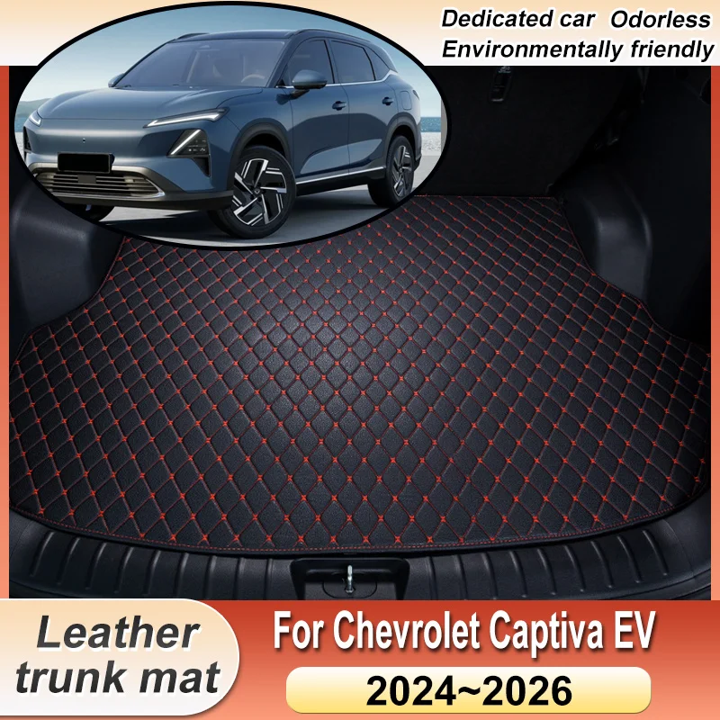 Leather Trunk Mat For Chevrolet Captiva EV 2024 2025 2026 Wuling Starlight S Car Anti Dirty Liner Pad Easy Clean Car Accessories