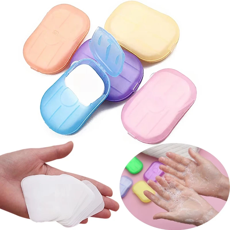 1/3/5/8/10 Pudełek Przenośnych Papierowych Mydeł Jednorazowych Do Mycia Rąk, Do Kuchni, Łazienki, Na Zewnątrz, Na Kemping I Wędrówki