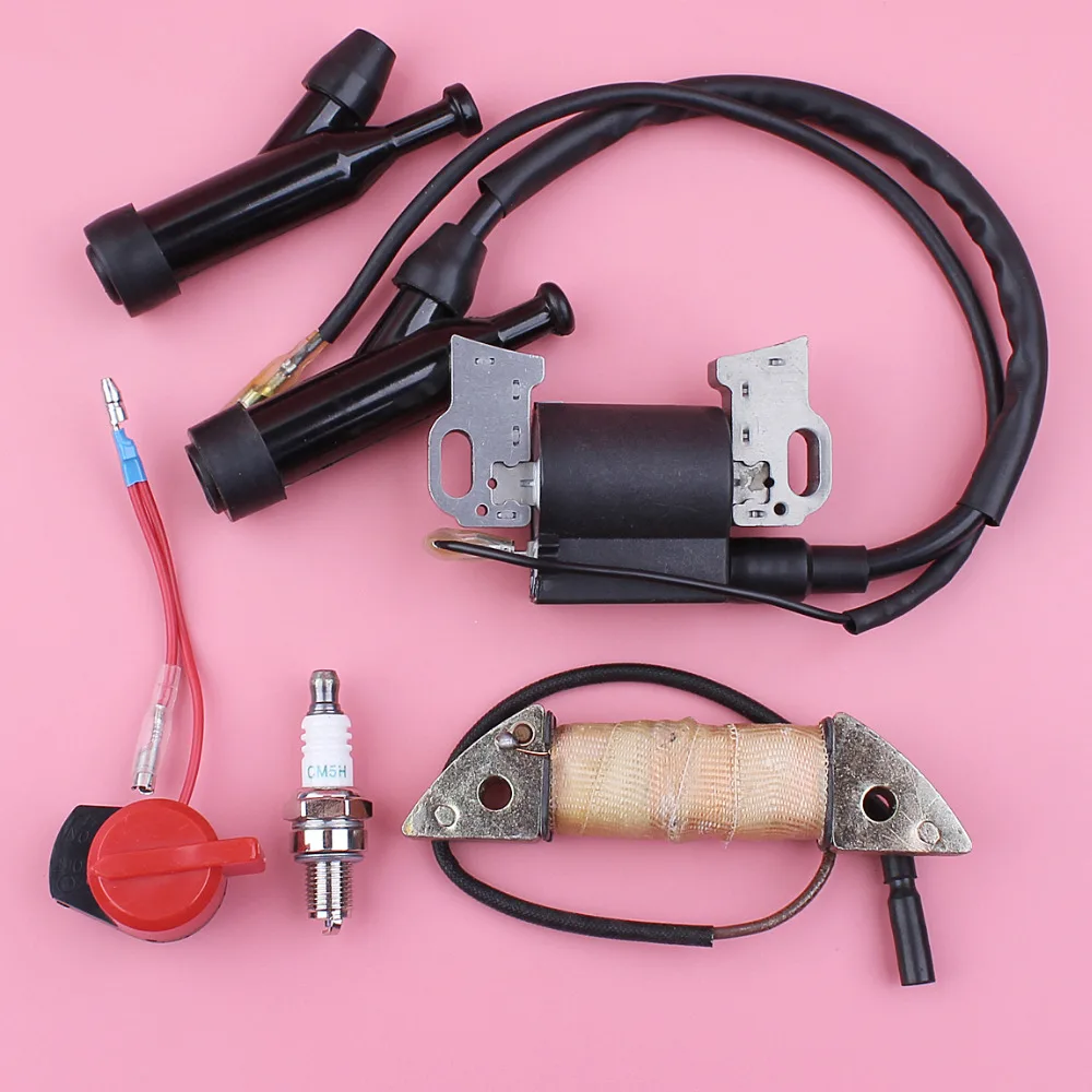 Ignition Charging Coil For Honda GX160 GX200 5.5HP 6.5HP GX 160 200 Stop Switch Spark Plug Lawnmower Engine Part