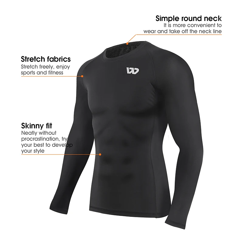 WEST BIKING Men\'s Sports Set Long Sleeves Compression Shirts Top Pants Running Tights Quick Dry Workout Fitness Gym Yoga Suit