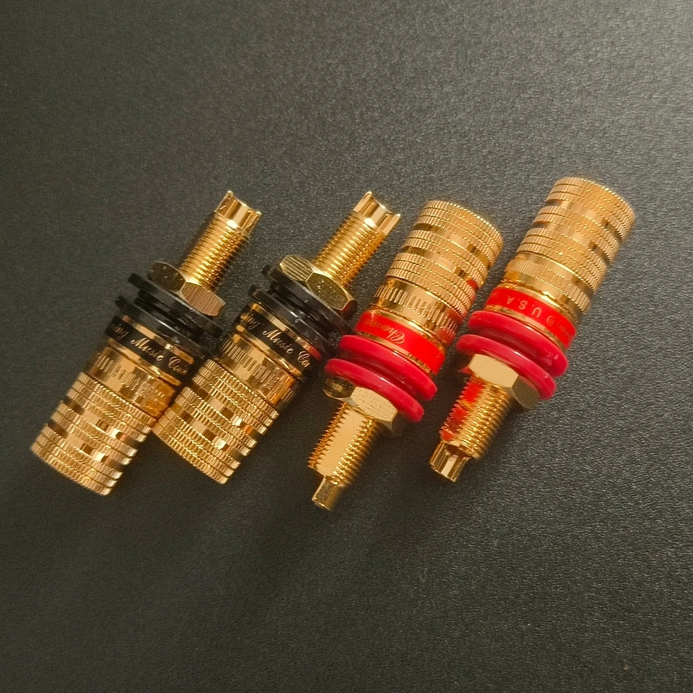 Hifi Audio 4 Stück CMC-838-S CMC Vergoldete OFC Lautsprecher-Verstärker Anschlussklemme Bananenstecker Buchse Ausgangsanschluss – Detail 2