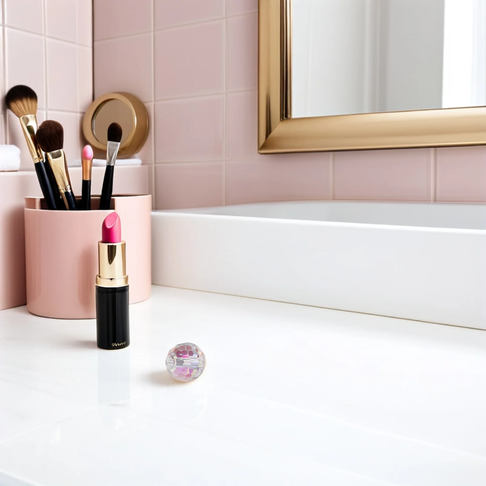 

100Pcs 8x7mm Faceted Transparent Crystal Glass Beads for Jewelry Making Round Loose Beads DIY Bracelet Necklace Creation