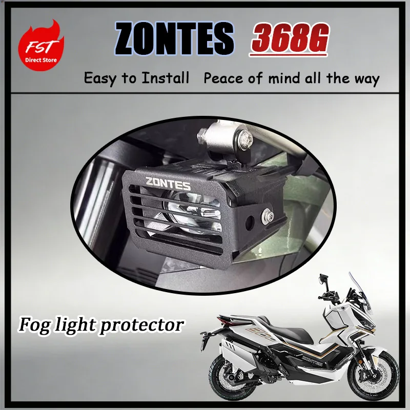 

FOR ZONTES 368G Fog Light Protection Cover ZT368G Stainless Steel Spotlight Guard Anti-Rust Precision Fit Modification Accessory