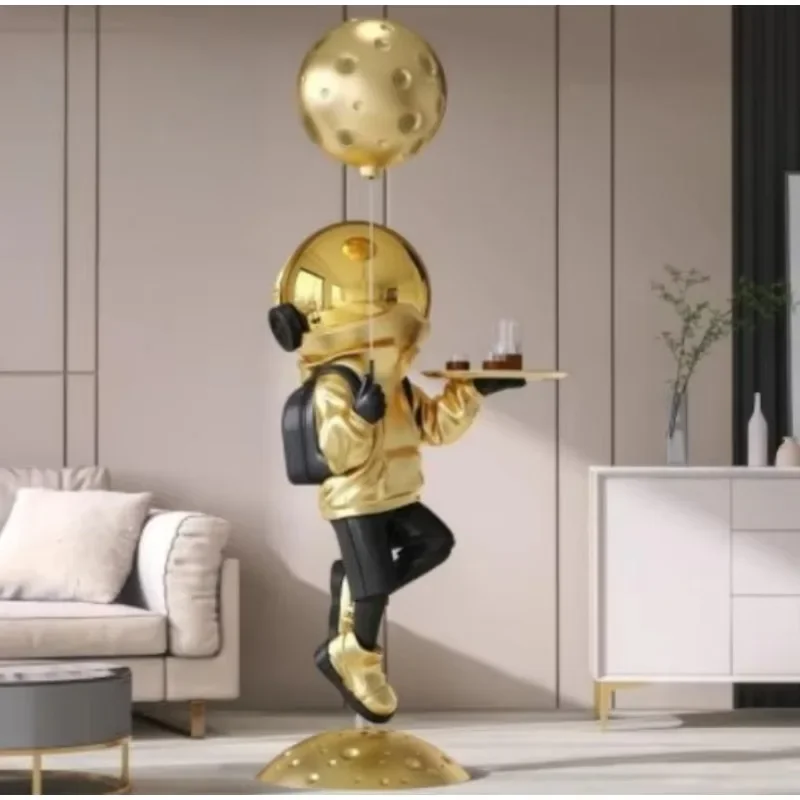 Hot Astronaut Large Landing Decoration Home Living Room Exhibition Hall Hotel Decoration Resin Astronaut Sculpture Decoration