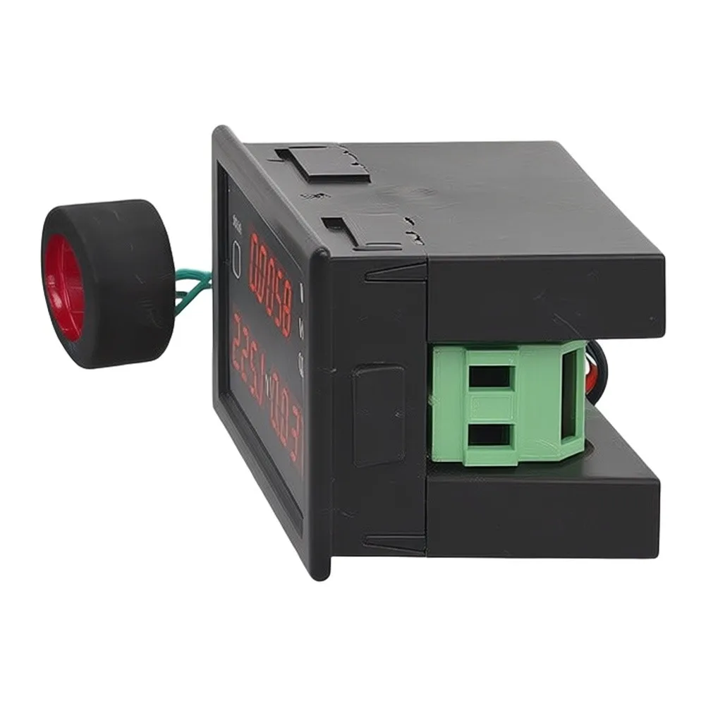 DL69-2047 Household Electric Meter with Embedded Installation 76x39mm Cutout for AC 50Hz Voltage Current Power Monitoring