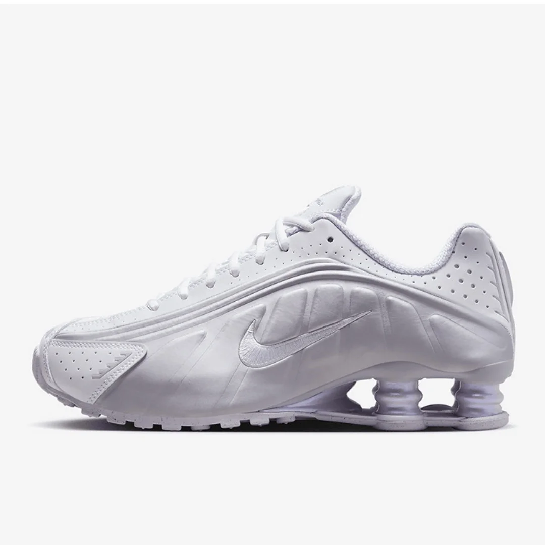 Nike/Nike Shox R4, Zapatillas Deportivas para Mujer, Nuevas, Versátiles, Retro, con Amortiguación y Resistentes al Desgaste, para Entrenamiento y Running, Hf5076-100