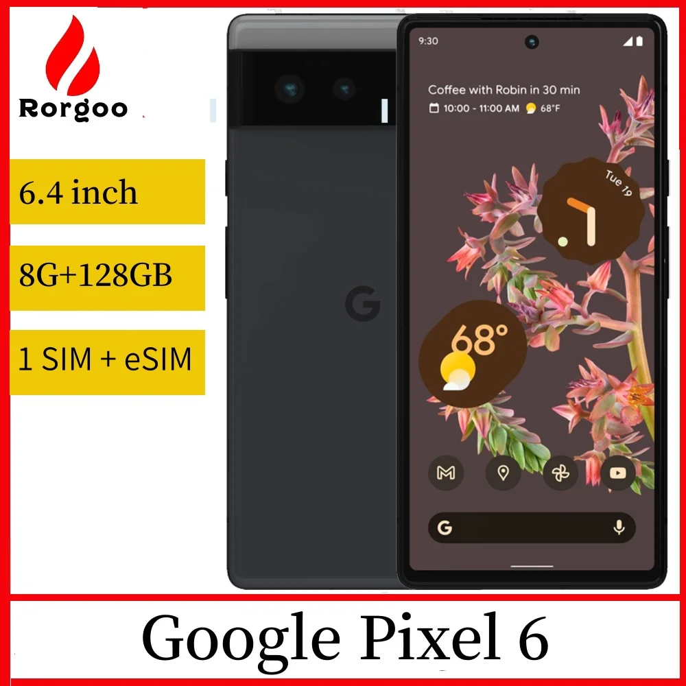 Used Google Pixel 6 5G Phone 6.4 8GB 128GB 256GB