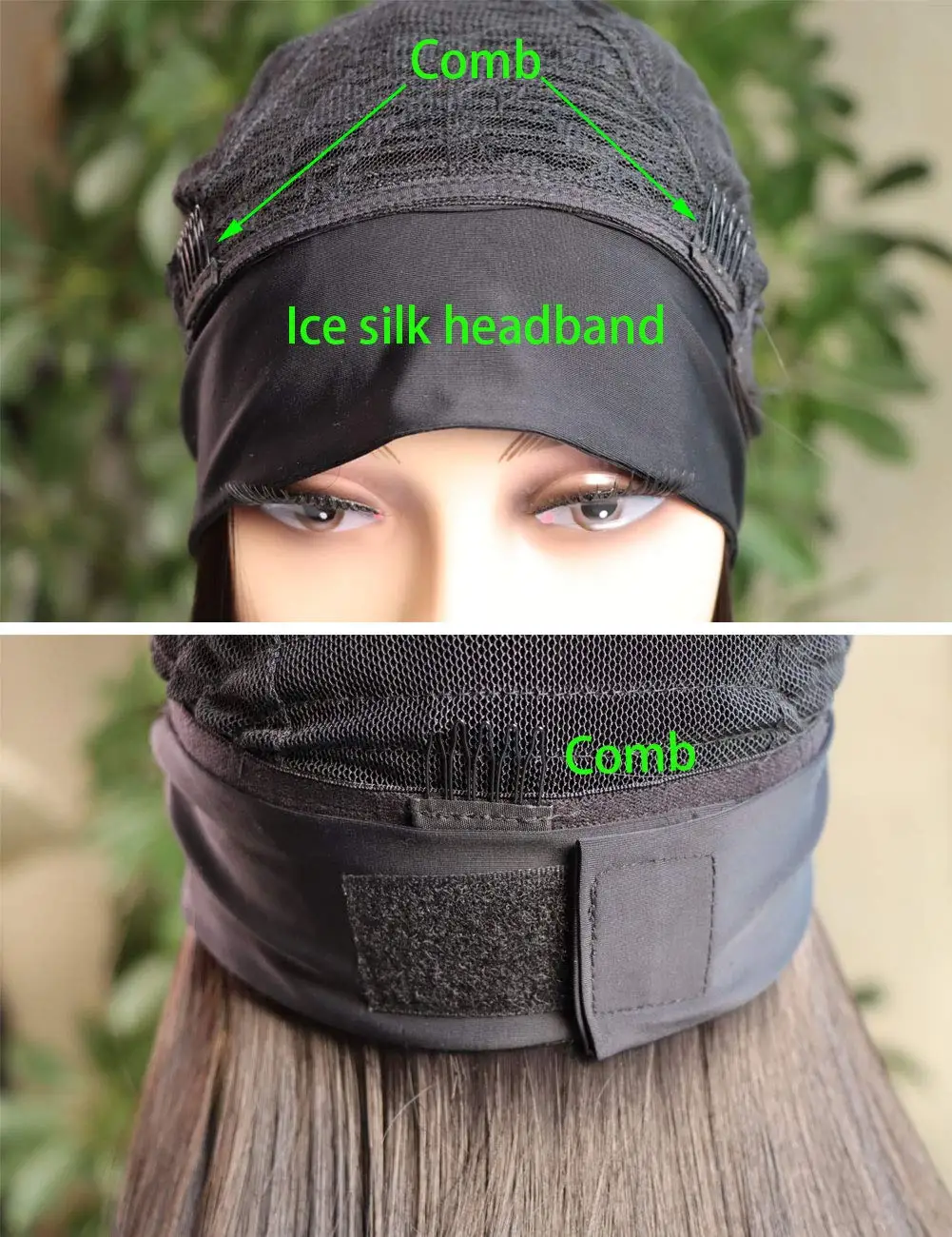 باروكات صناعية بعصابة رأس للنساء، باروكات طويلة مستقيمة، باروكات حريرية مقاومة للحرارة للاستخدام اليومي في الحفلات