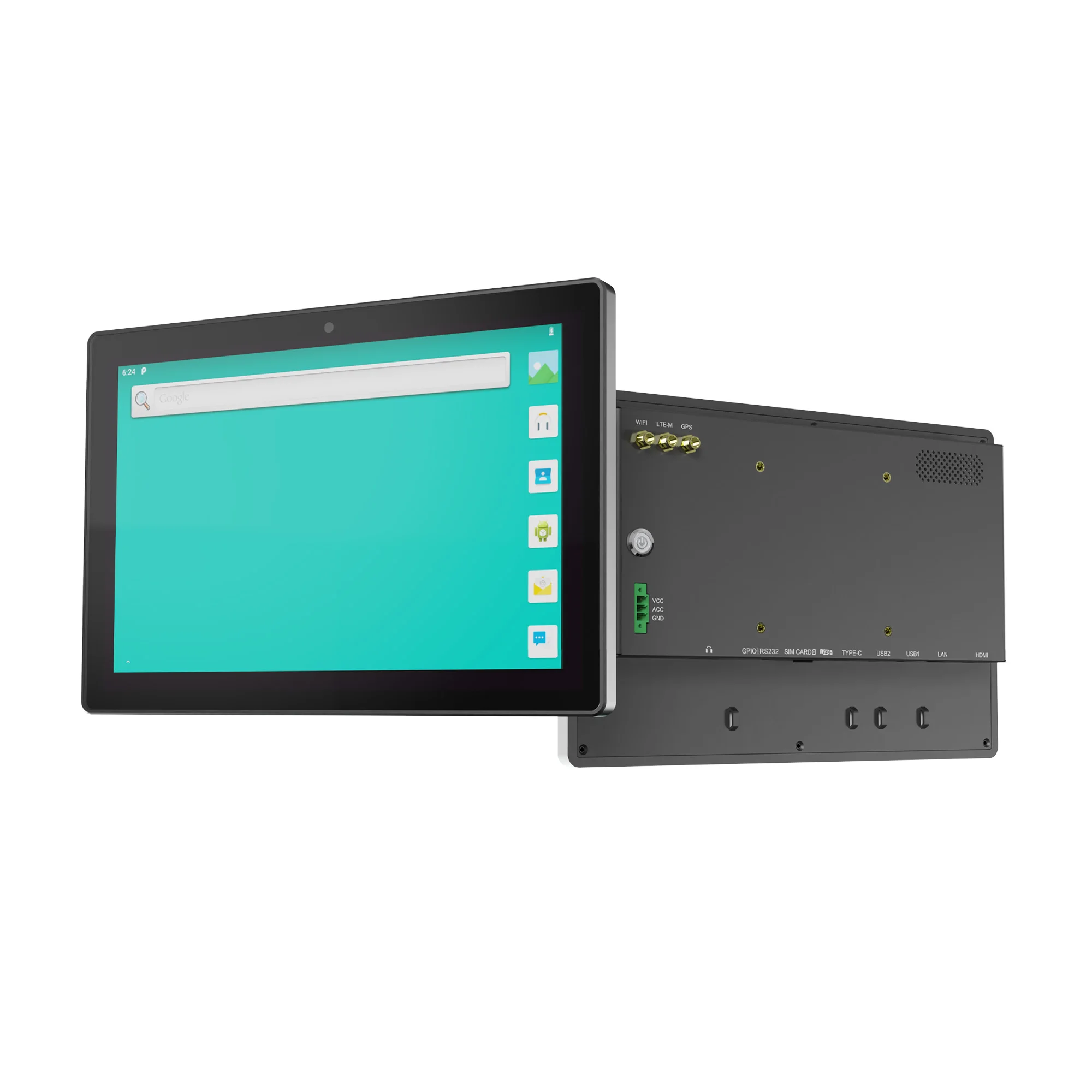 

10.1 Inch High Brightness IP65 Rugged Android Tablet 7H Hardness IK06 Industrial Touch Panel PC