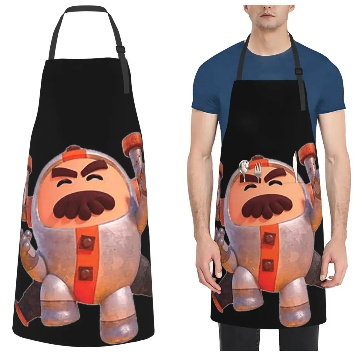 

Go Jetters Aprons Chef Cooking Baking Tablier Waterproof Bib Kitchen Cleaning Pinafore for Women Men Gardening