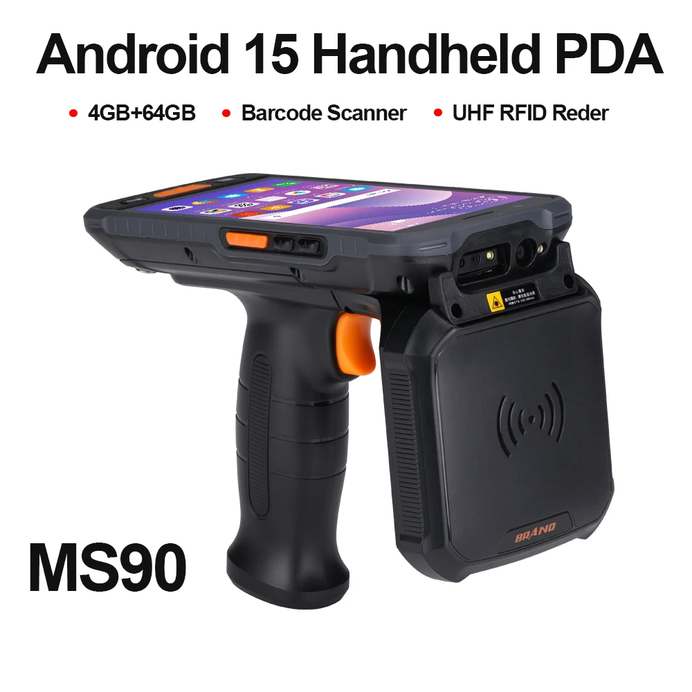 Android15 Wireless Handheld Terminal Industrial UHF PDA RFID WIFI Bluetooth Data Collector GPS 4G Intelligent