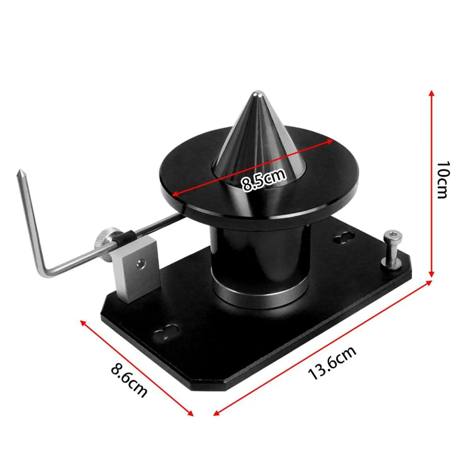 

Инструмент для балансировки лезвий газонокосилок, легко устанавливается, 3,3x5,3x3,9 дюйма, профессиональный, прочный аксессуар, регулируемый держатель, высокая прочность