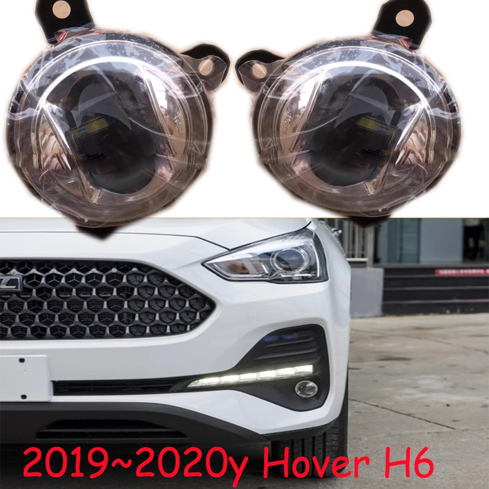 1pcs car accessories bupmer head light HAVAL M6 fog light Greatwall LED 2019~2020y fog Hover M6 headlamp