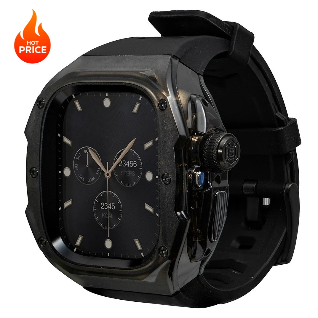 PC-Schutzhülle mit Silikonband für Apple Watch Ultra/Ultra 2/Ultra 3 49MM Hülle+Armband Modifikations-Set für iWatch 49mm