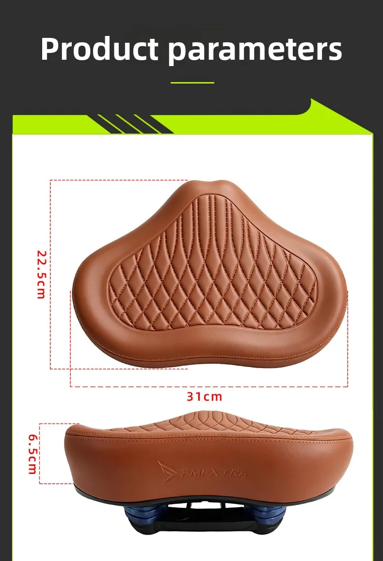 Geeignet für Xidesheng Mountainbike-Sattelkissen, ultraweiches Sattelkissen, komfortables Sattelkissen, Sitz vergrößert und verbreitert. – Detail 2