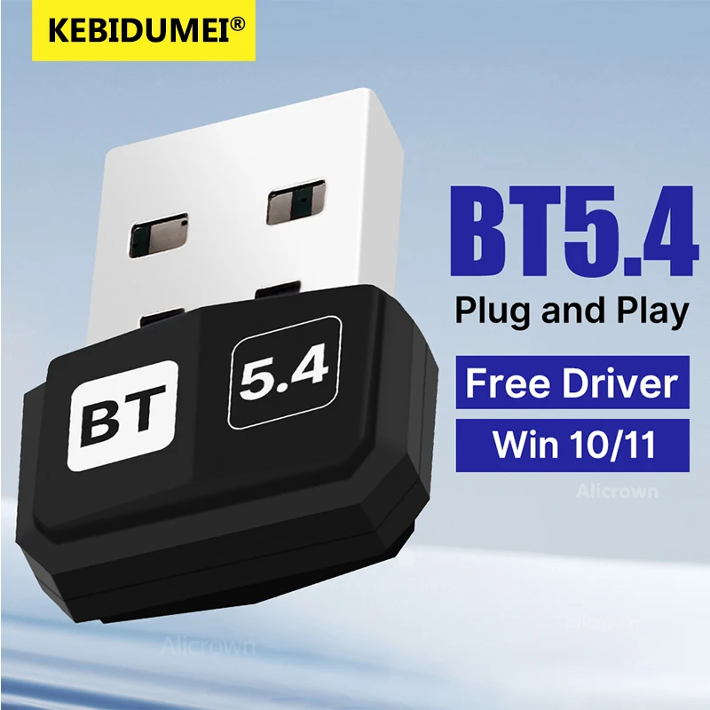 USB Bluetooth 5.4 Wireless Adapter Bluetooth 5.3 Dongle Adapter for PC Laptop Wireless Speaker Audio Receiver USB Transmitter
