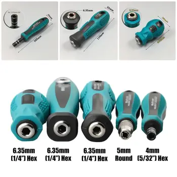 1 Stück Adapter für Schrauben dreher Bit Schrauben dreher Griff 6,35mm 4mm Sechs kant Magnetsc halter Schrauben dreher Bits Halter 5mm rund Mehrzweck
