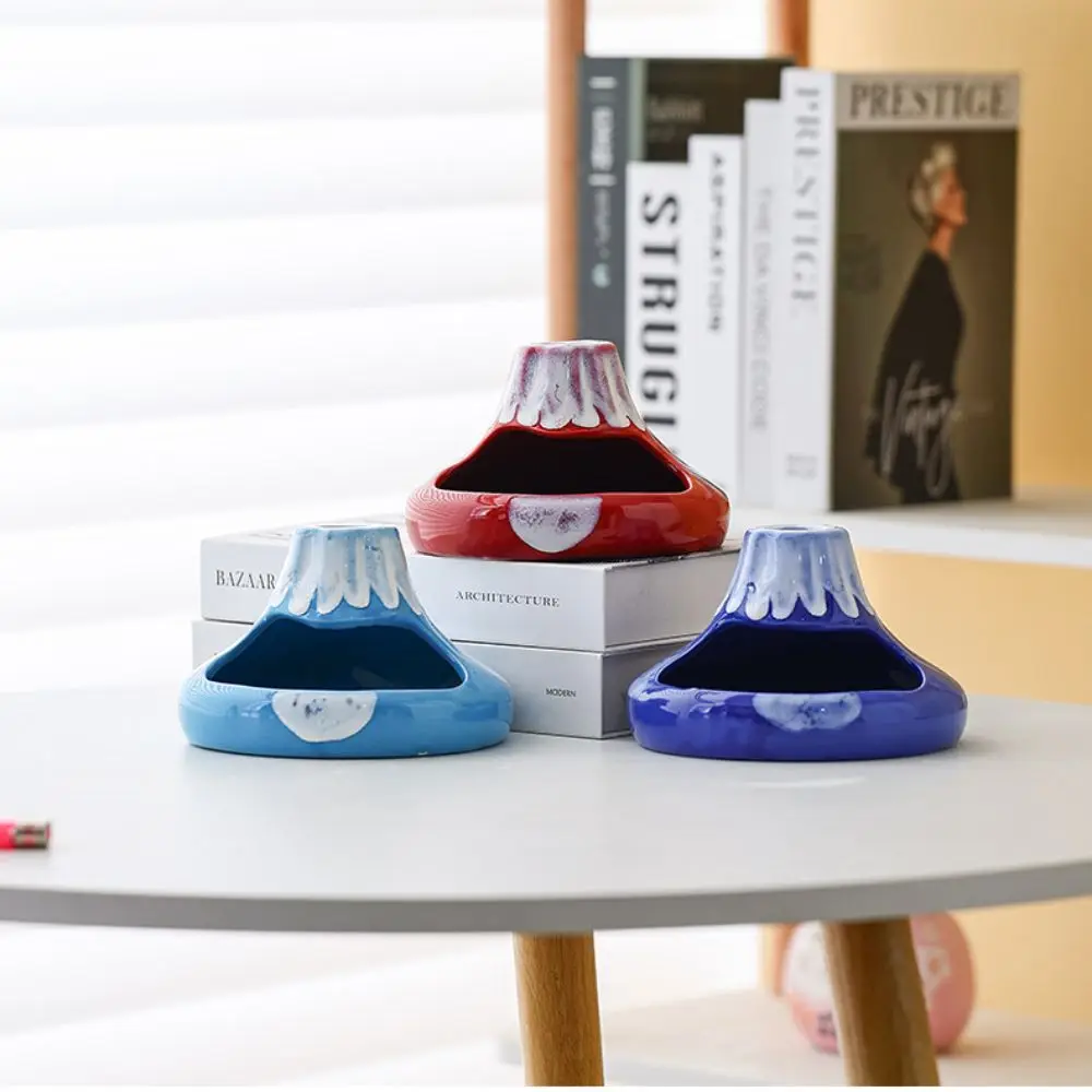 

Ceramic Volcanic Shape Mosquito Incense Rack Fire-resistant Portable Mosquito Coil Holder Windproof Anti Scalding Holder