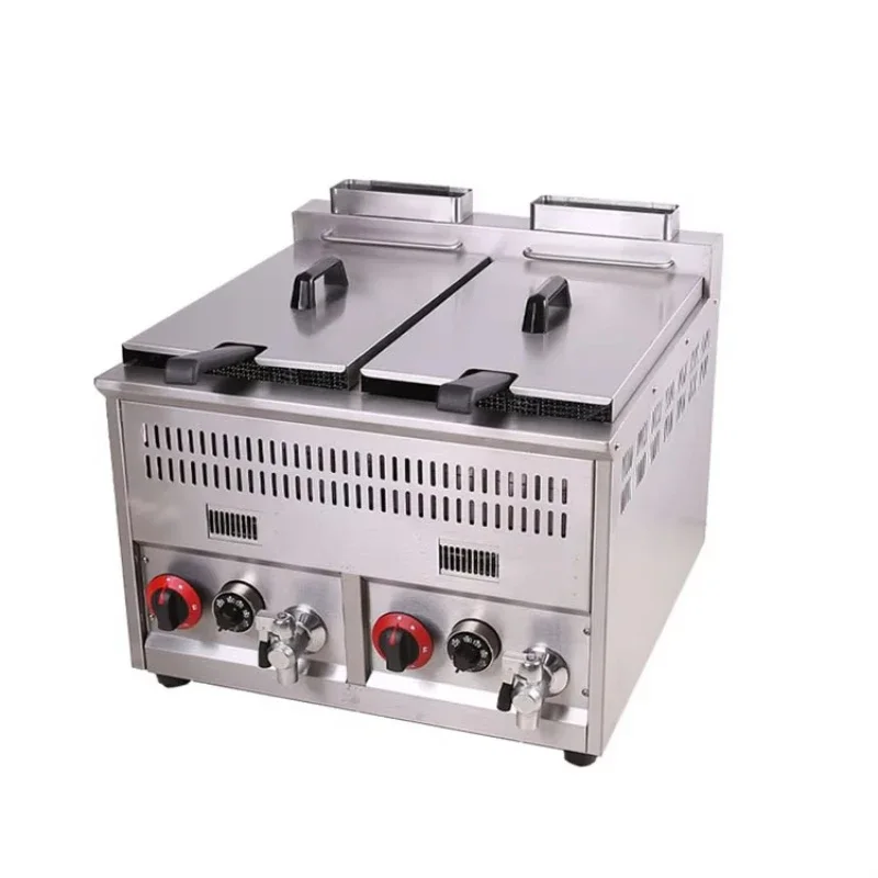 

Fryer Chicken Commercial 2 Basket Fryer Electric Snack Fryer