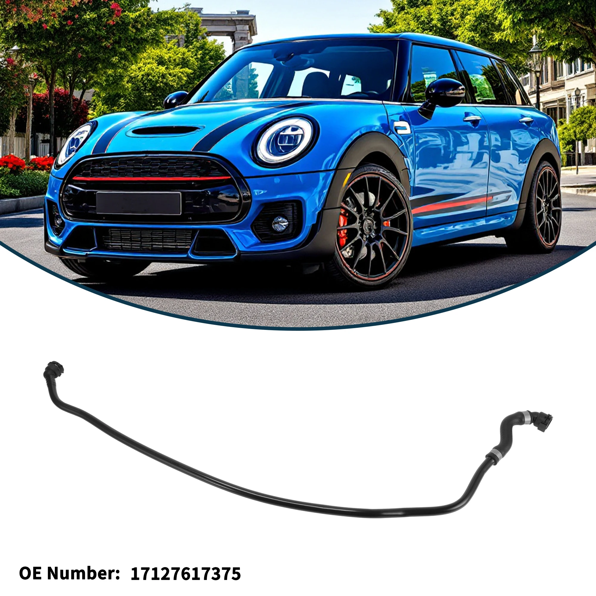 Motoforti Tubo flessibile per radiatore Tubo flessibile per riscaldatore Tubo flessibile di uscita radiatore per Mini JCW ClubMan 17-18 No.17127617375 Tubo del liquido di raffreddamento