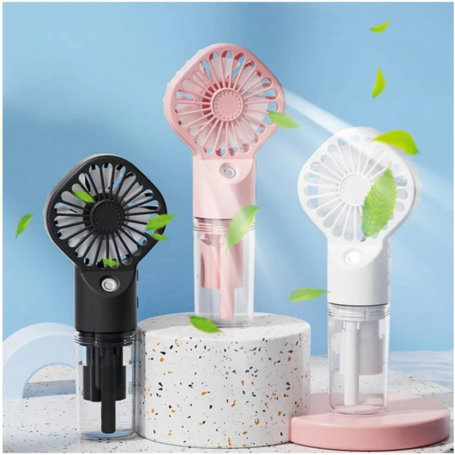 

Портативный вентилятор для запотевания, персональные мини-наружные охлаждающие вентиляторы, перезаряжаемый вентилятор с распылением воды на батарейках, летние охлаждающие вентиляторы