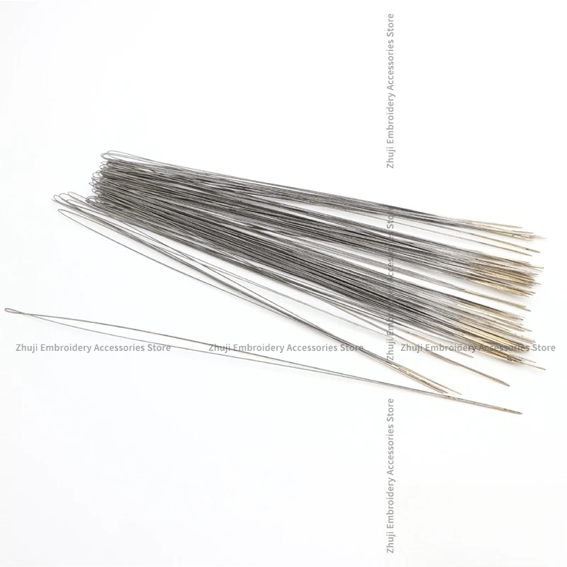 1PCS Threading Needle 20cm Steel Wire High Hardness Elasticity for Tajima Barudan Swf Feiya Domestic Computer Towel Embroidery
