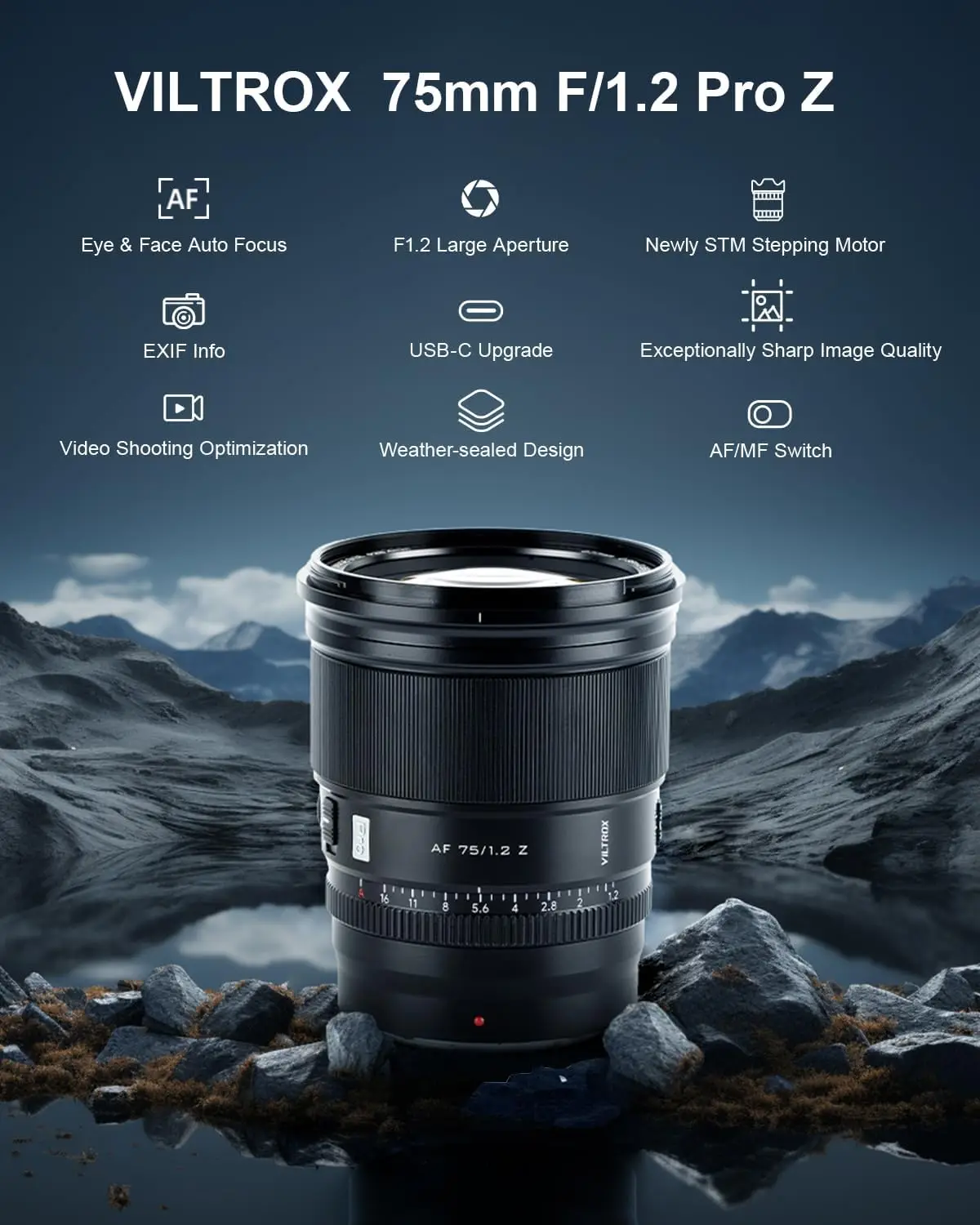 Z Mount Autofocus APS-C Lens Voor Nikon Z-Mount Camera Ultra Groothoek APS-C Af Lens Compatibel Wit