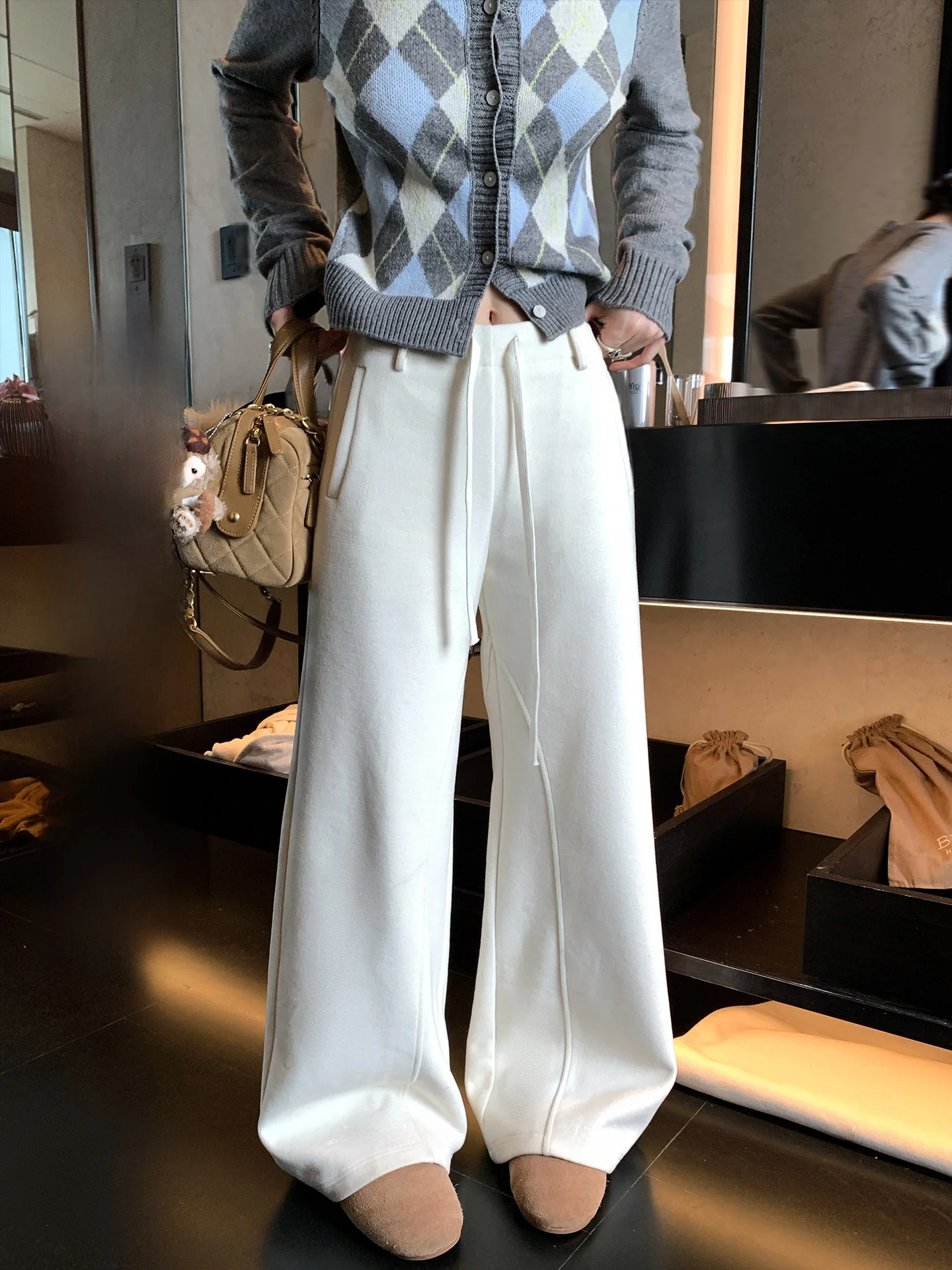 

Брюки LIONE с высокой талией, тонкие, повседневные, разноцветные, хорошо сидят, женские, в уличном стиле, асимметричный дизайн