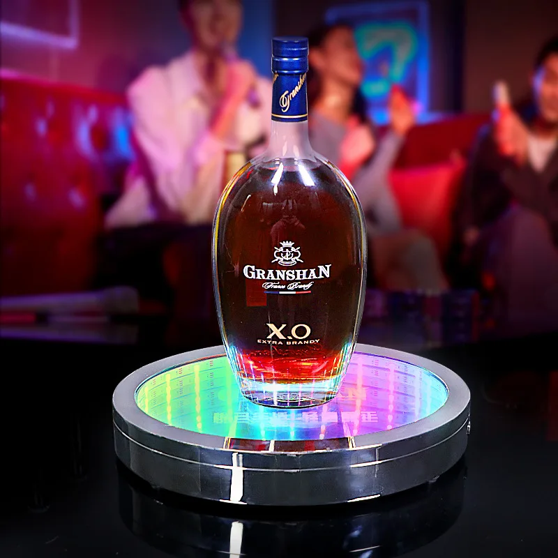 

Customized Bar KTV Luminous Bar Stainless Steel Abyss XO Remy Horse Mingshi Blue Ribbon Martell Display Bar