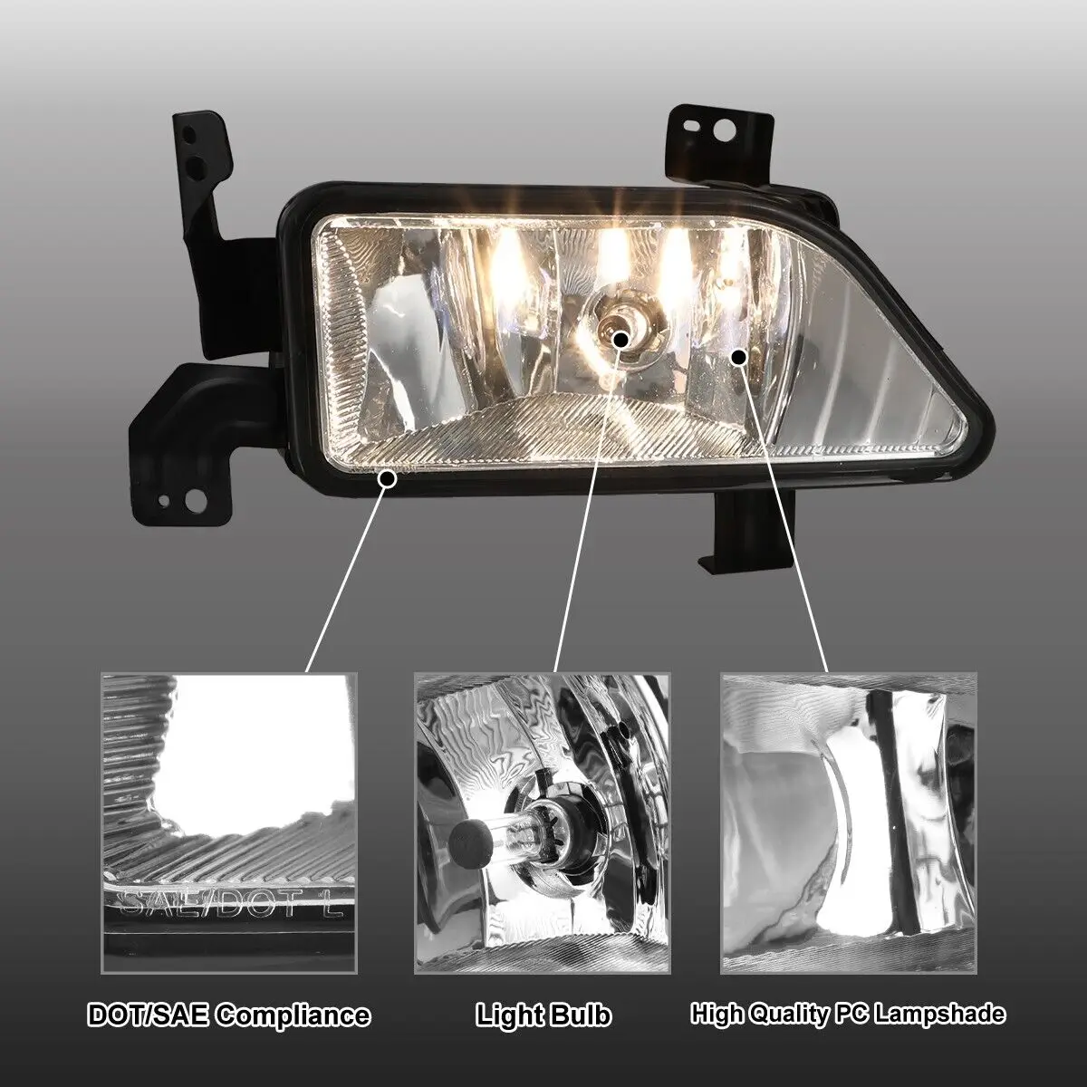 Case for Honda Pilot fog light 2006 2007 2008 halogen fog lamp H11 12V 55W with wiring kit shipping free