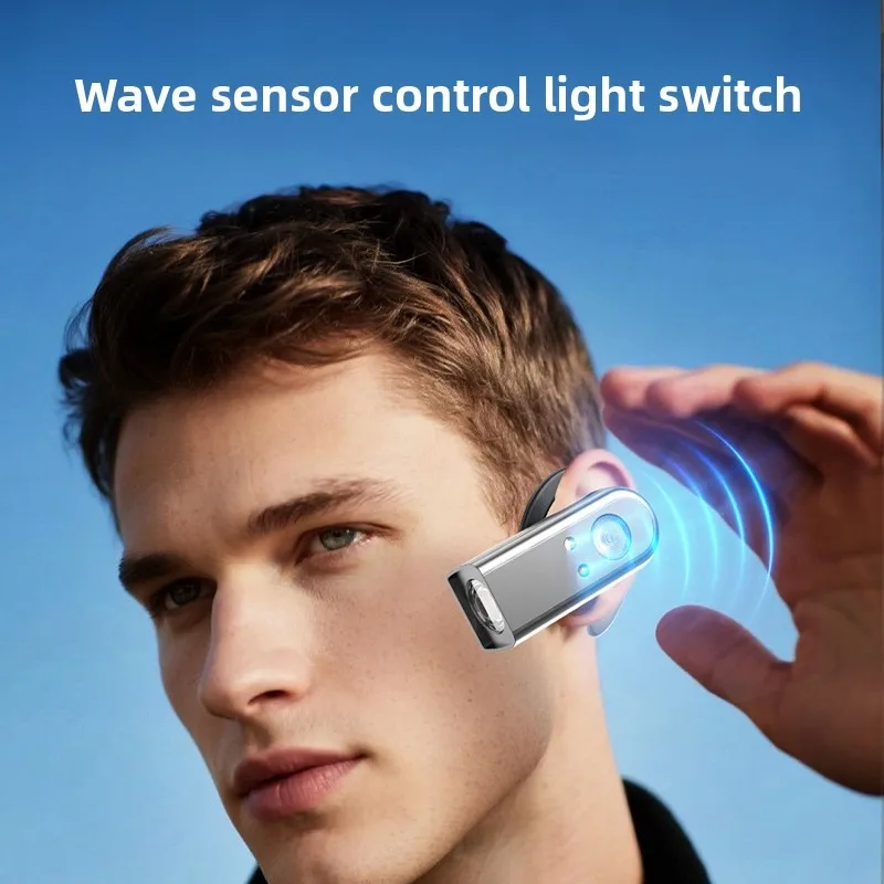 Налобный фонарь с датчиком ушка: супер яркий, высокий люмен, зарядка TYPE-C, длительный срок службы, съемный, для рыбалки и морской пищи