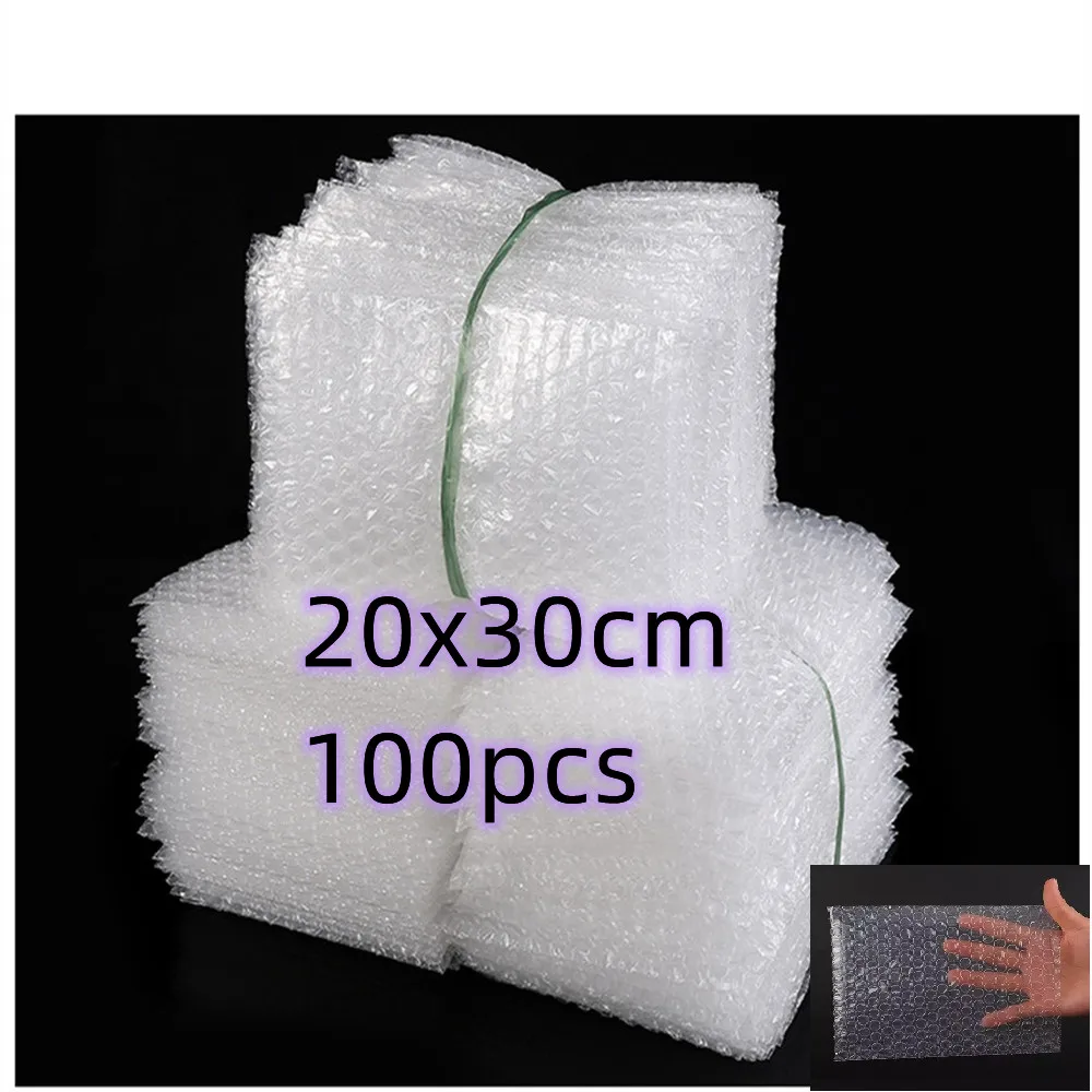 shockproof bubble mailers para pequenas empresas espuma de embalagem protetora bolsas de envelope de cor branca atacado 20x30cm 100 pcs 01