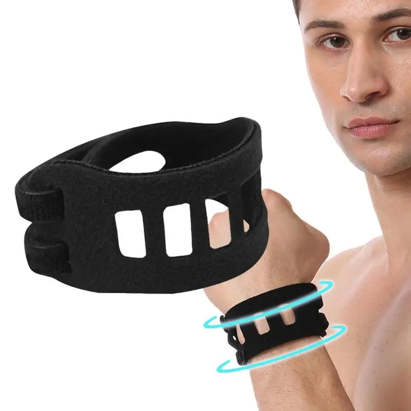 Wrist Strap Brace Soft Adjustable Breathable TFCC Dual Strap Wrist Widget Brace Guard For Badminton Bowling Table Tennis