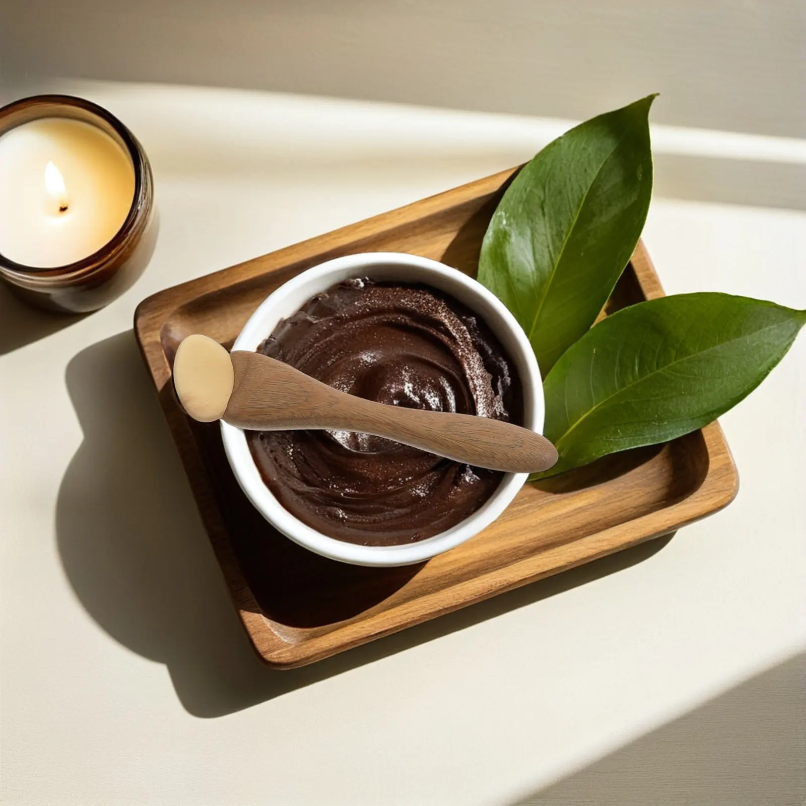 

Деревянный массажер для лица из сандалового дерева в форме рога, для глубокого массажа тканей, скребок Гуаша, ролик для глаз, крем для глаз