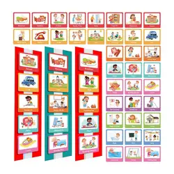 Daily Schedule For Kids Weekly Planner Board 60 Behavior Communication Card For Home School Improve Children's Daily Cognition