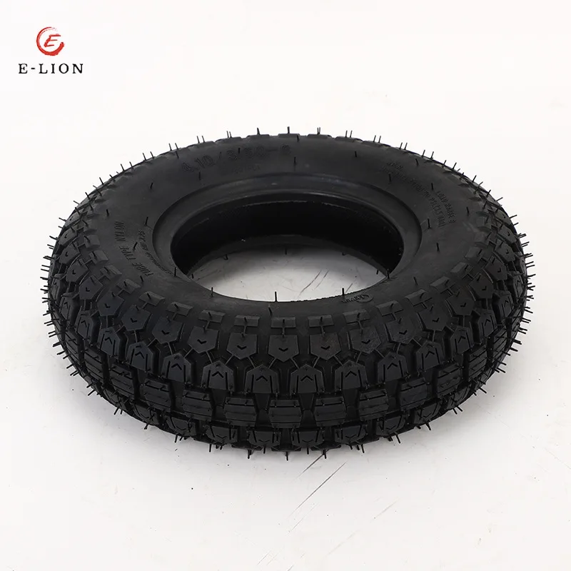 4.10/3.50-6 Scooter Tires 6 Inch Lawn Mower/Snow and Mud Tyre Mobility Tire Without Inner Tuber