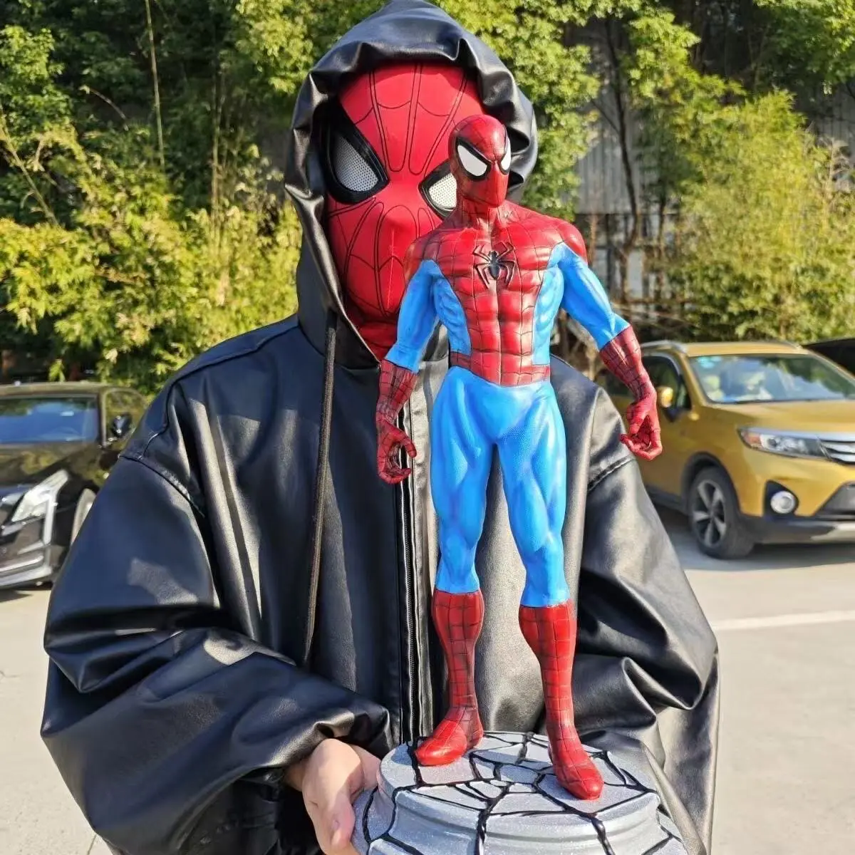 

50cm Spider-Man Action Figure 1/3 Full Body Statue 50cm Resin Model Marvel Desktop Decoration Birthday Gift Collectible Toys