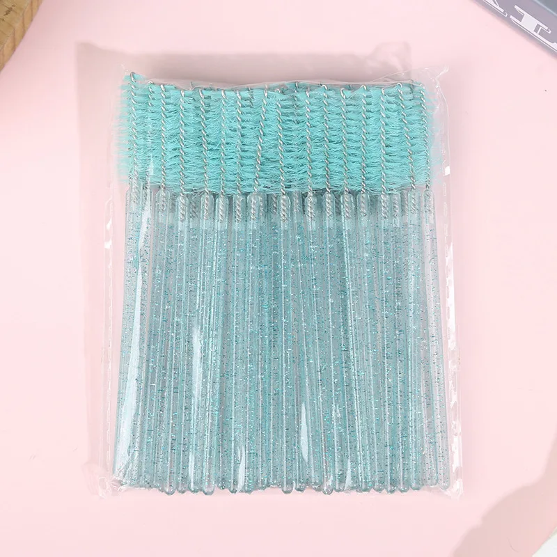 50Pcs Einweg Wimpern Make-Up Pinsel Professionelle Mascara Wands Applikator Spooler Auge Wimpern Kosmetik Pinsel Make-Up-Tool