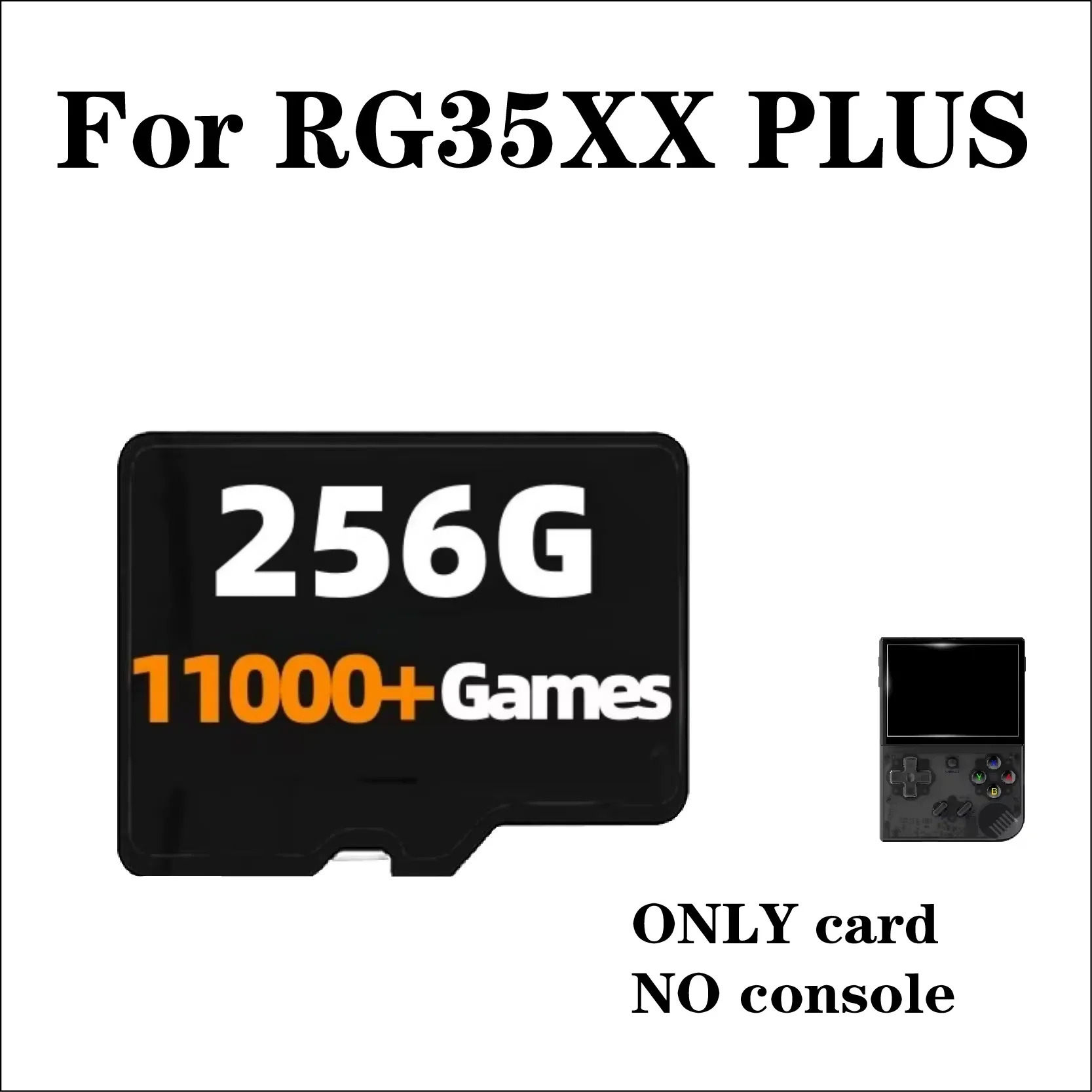 Para ANBERNIC RG35XX PLUS tarjeta de memoria 256G TF tarjeta PSP juegos consola de videojuegos preinstalar juegos Retro juegos precargados 300+