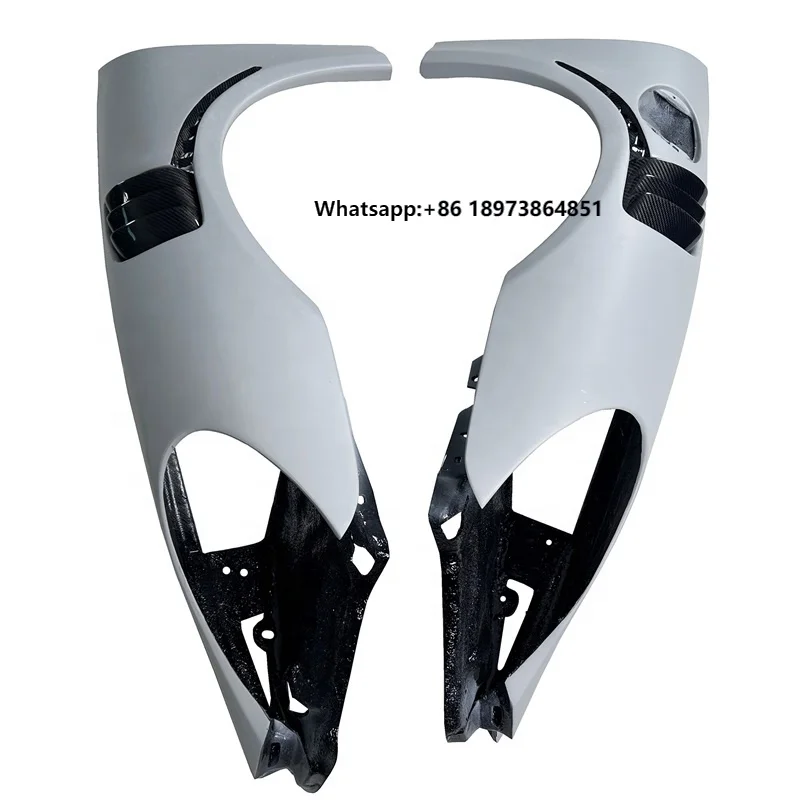 

SPC 987 GT2 RS Front Fender for 2005-2008 Boxster Cayman Front Fender for 987.1 Carbon Fiber Louver Fender