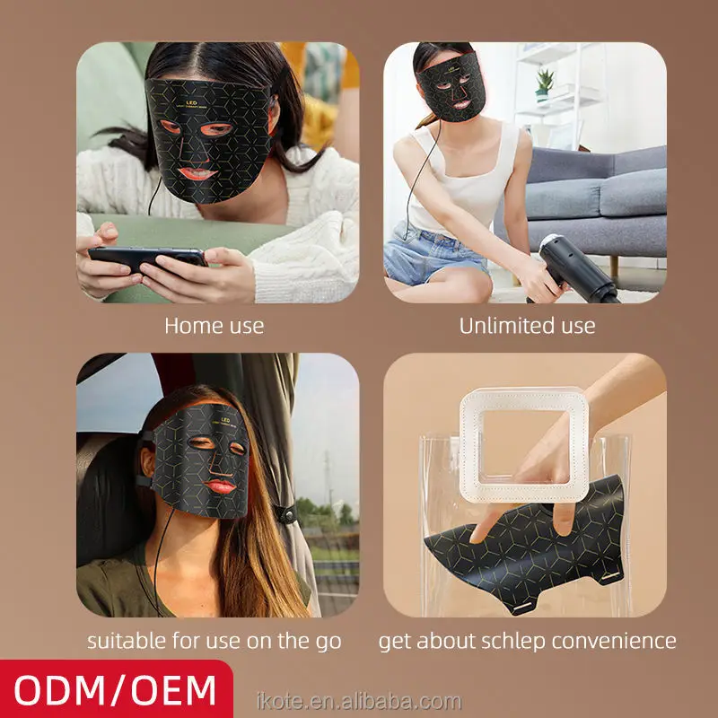 Masajeador de belleza 3 en 1 para uso doméstico, tecnologías de vibración térmica LED para un estiramiento firme y cuidado de la piel suave, mejora del rostro y el cuello