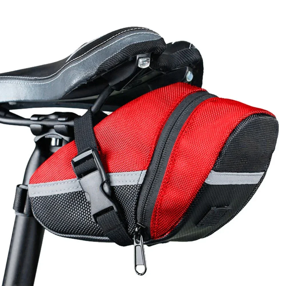 2024 Bicycle Bag Bike Saddle Bag Cycling Seat Tail Pouch Foldable Seatpost Storage Bag Pannier Backpack Bicycle Accessories