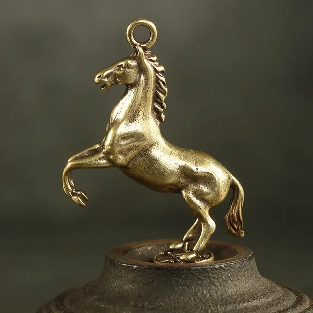 Accessory Mini Brass Ornaments Decoration Desk Home Horse Metal Office Portable Vintage Brand New Parts Supply