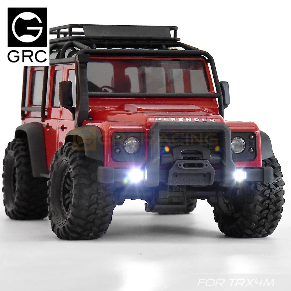 Para Trax/como Trx4-m Defender Trx4m coche trepador de control remoto 1/18 clásicos parachoques delantero impresión 3d rejilla delantera del tanque de agua