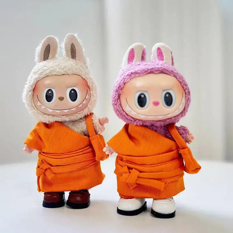 17cm Mini Plush Doll\'S Clothes Outfit Accessories For Korea Kpop Exo Labubu Idol for upset duck Dolls monk set Clothing DIY Gift