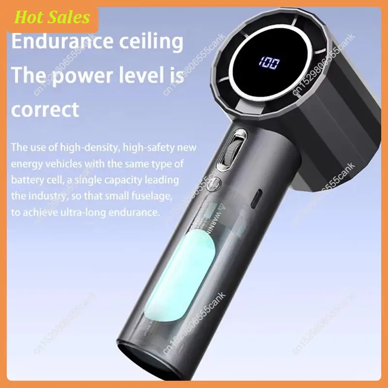 AA05 Handheld Fan,100-Speed Adjustable , Type-C Rechargeable , Fast Cooling Hurricane Ice Sensation Fan For Outdoor Use